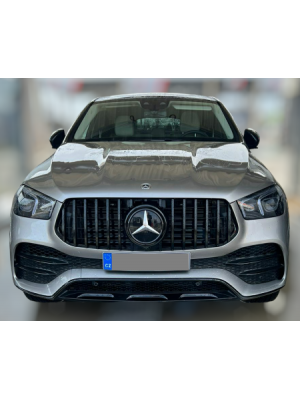 Maska Mercedes Benz GLE / GLE coupe (2019-2023) GT vzhled – černá lesklá (AMG line)